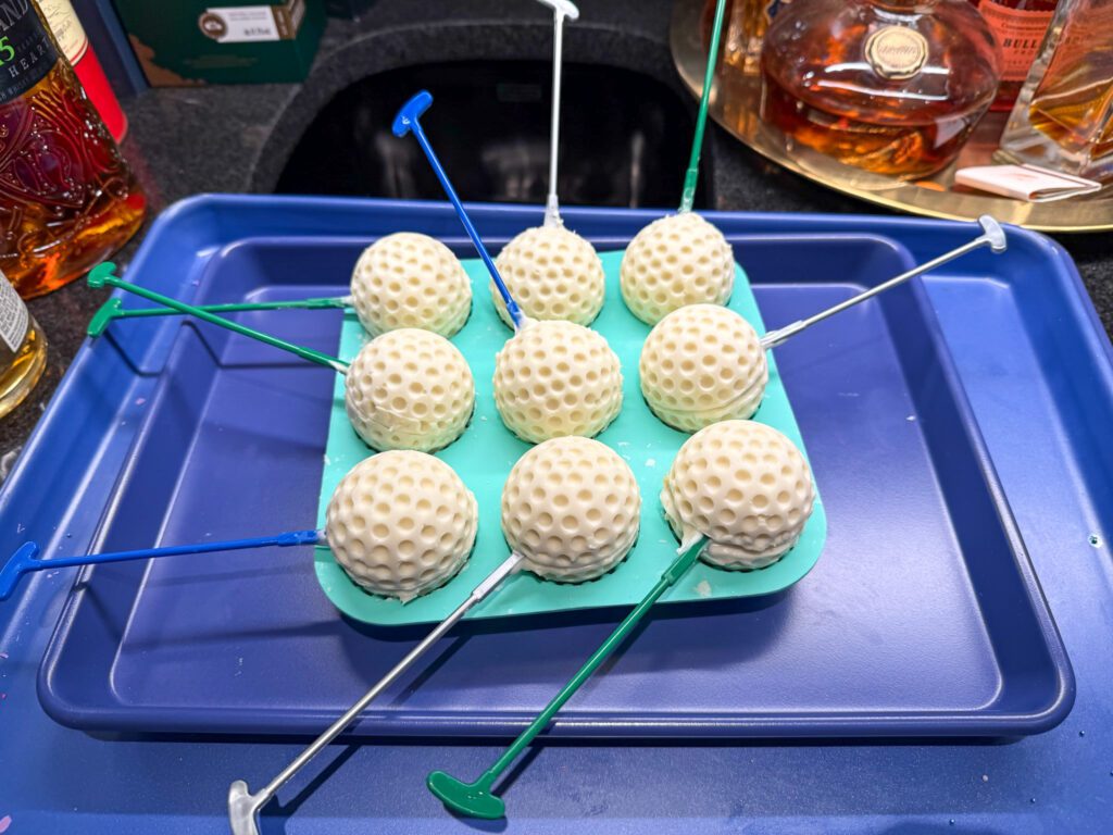 Golf Ball Cake Pops