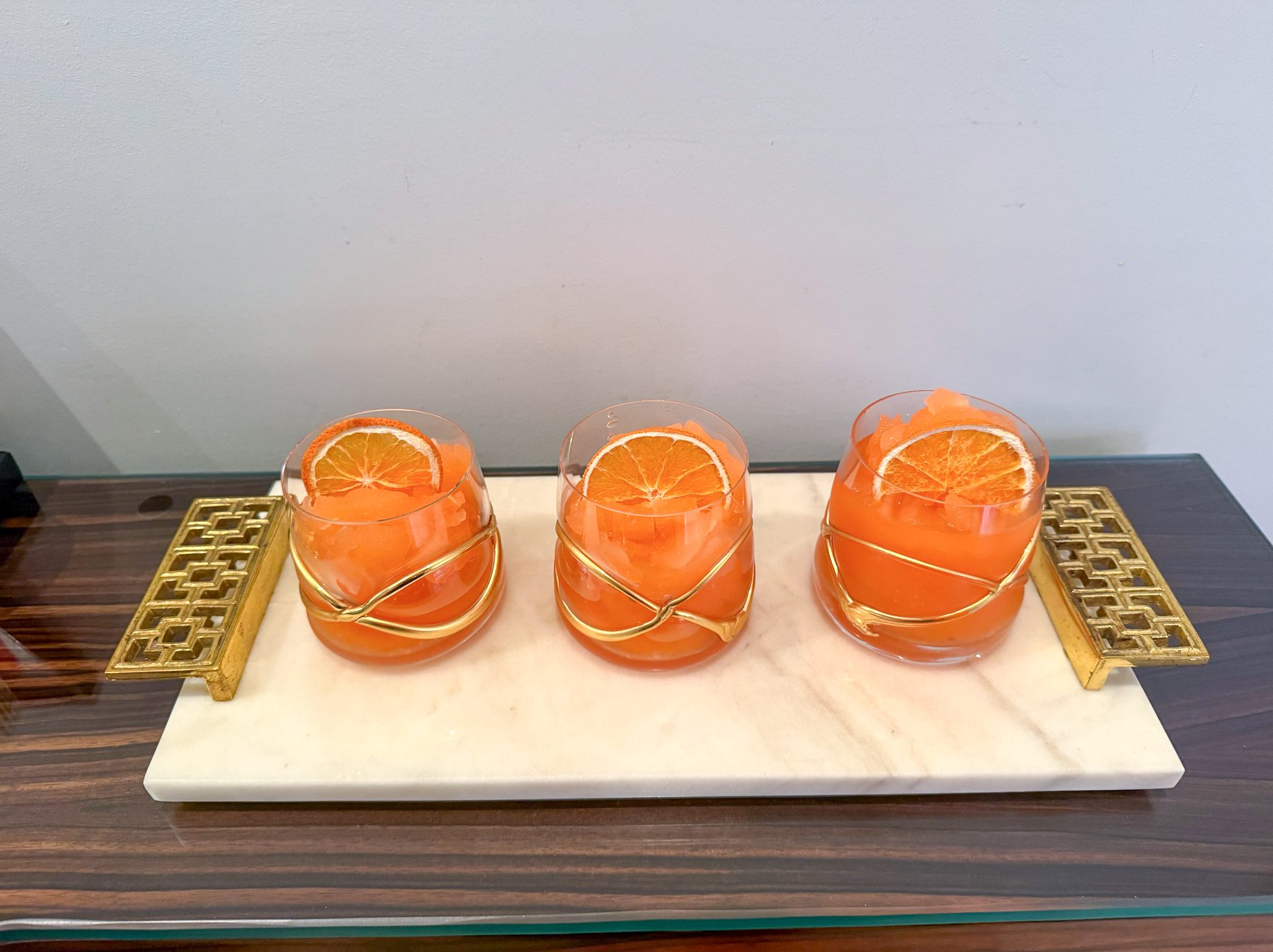 frozen aperol spritz with mango