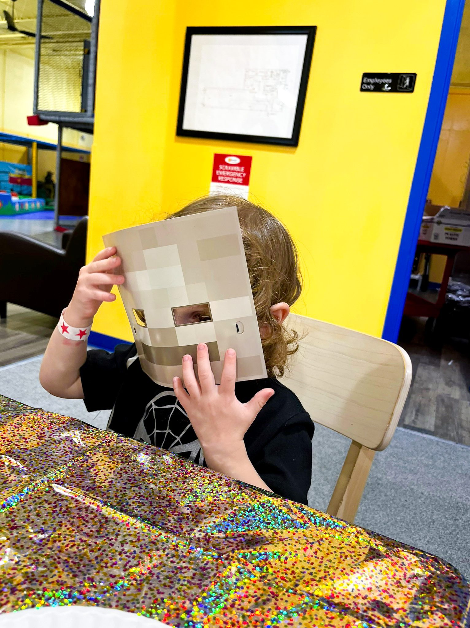 Minecraft Birthday Party Mask