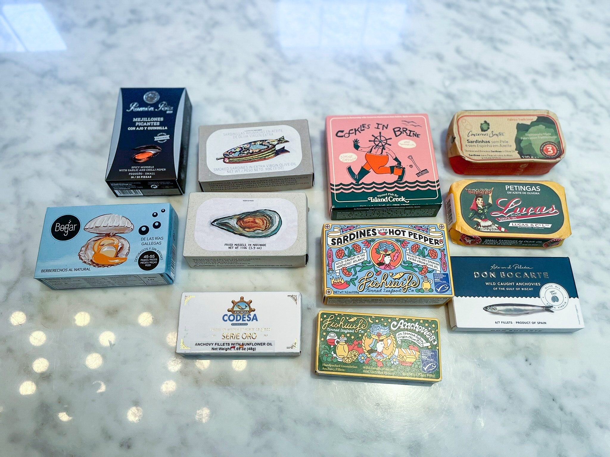 Large Assortment of Tinned Fish